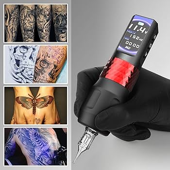 ワイヤレスタトゥーマシン yilong YILONG Wireless Tattoo Pen Machine Kit Complete with Power